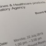 MHRA meeting 22 July 2019