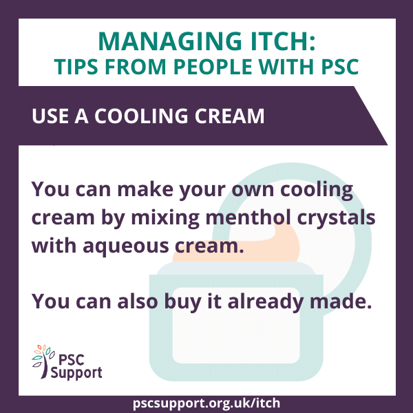 Itch Use a cooling cream