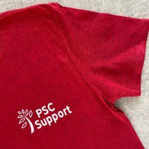 Red Supporter top