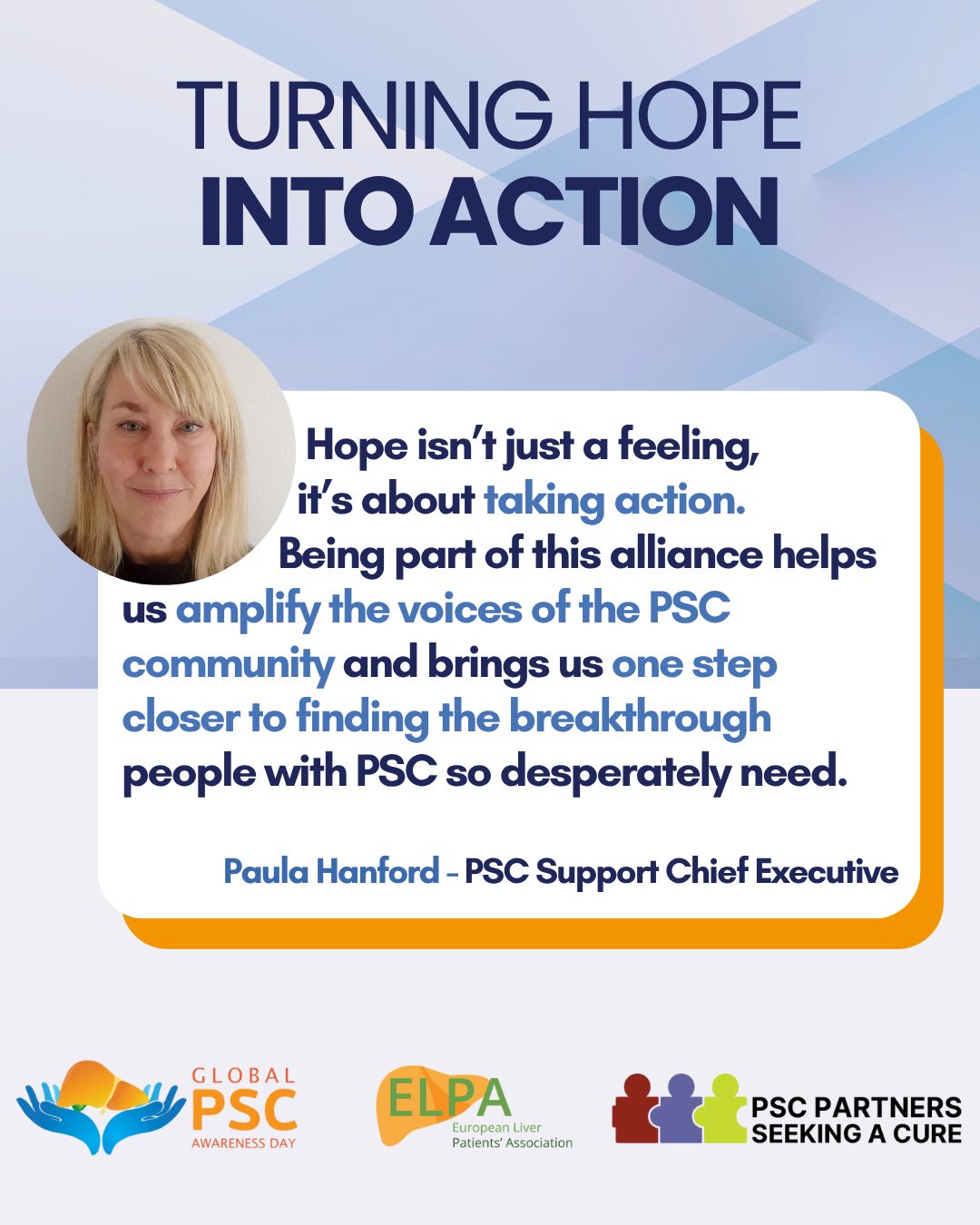 Paula Hanford Global PSC Awareness Day, Chief Exec PSC Support Paula Hanford Global PSC Awareness Day, Chief Exec PSC Support