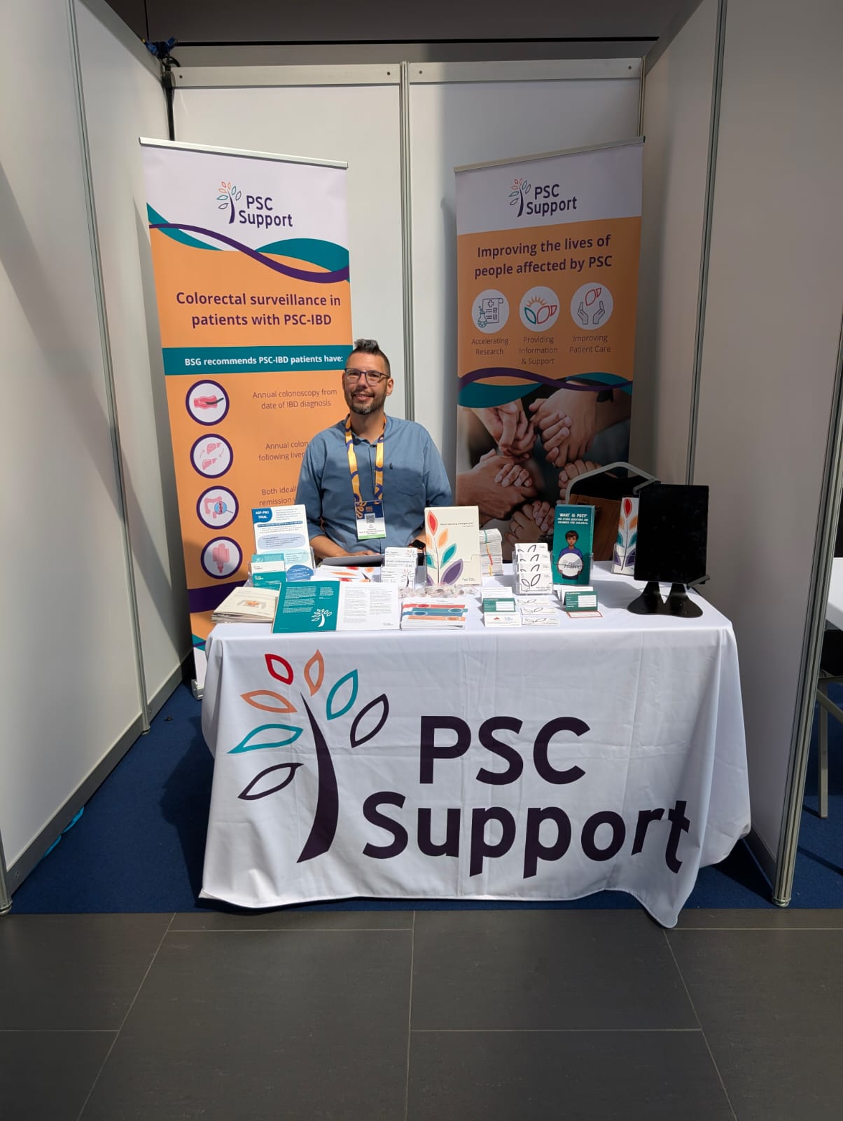 Mark at PSC Support's stand