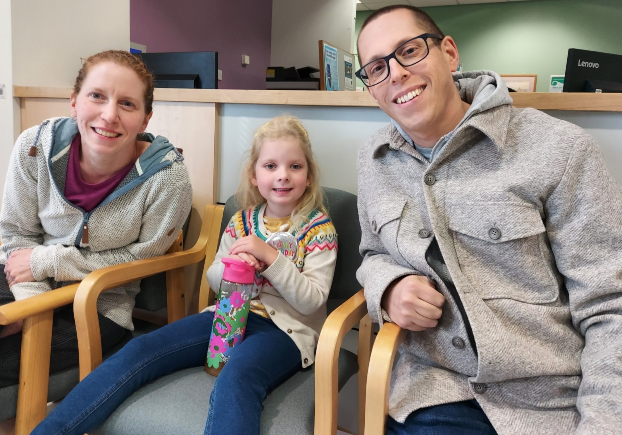 Admission Day accompanied by Pete's daughter Heidi